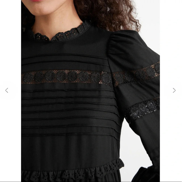 And other stories Tiered Mini Lace Dress - Picture 3 of 12